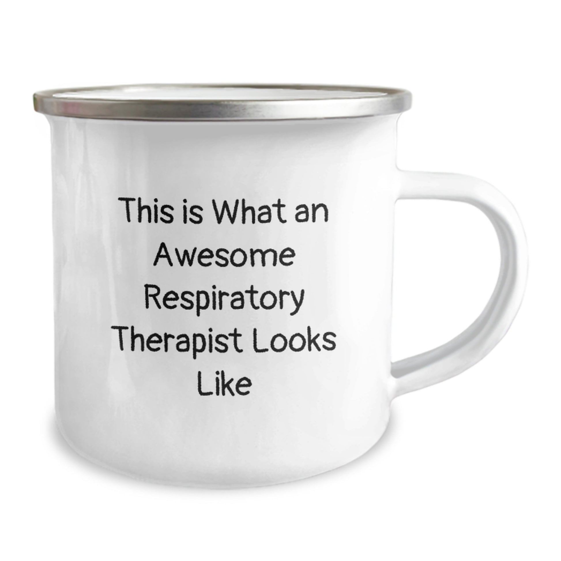 Funny Inspirational Gifts from Men to Respiratory Therapist Graduation Unique Camping Mug, This Is What An Awesome Respiratory Therapist Looks Like - Inspirational Quote on Stainless Steel Mug - Image 2