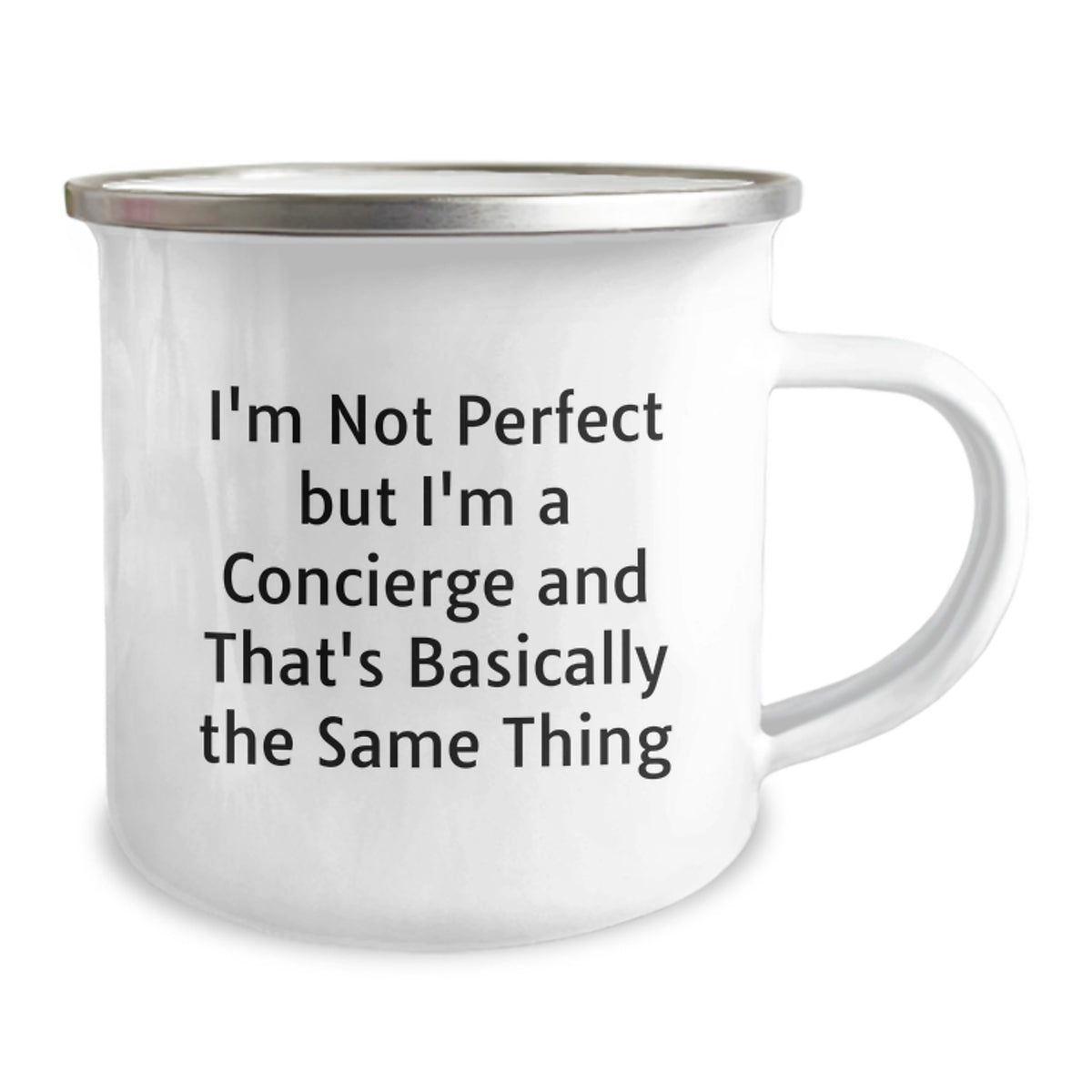 Concierge Camping Mug Gift for Him - I'm Not Perfect Keepsake - Image 2