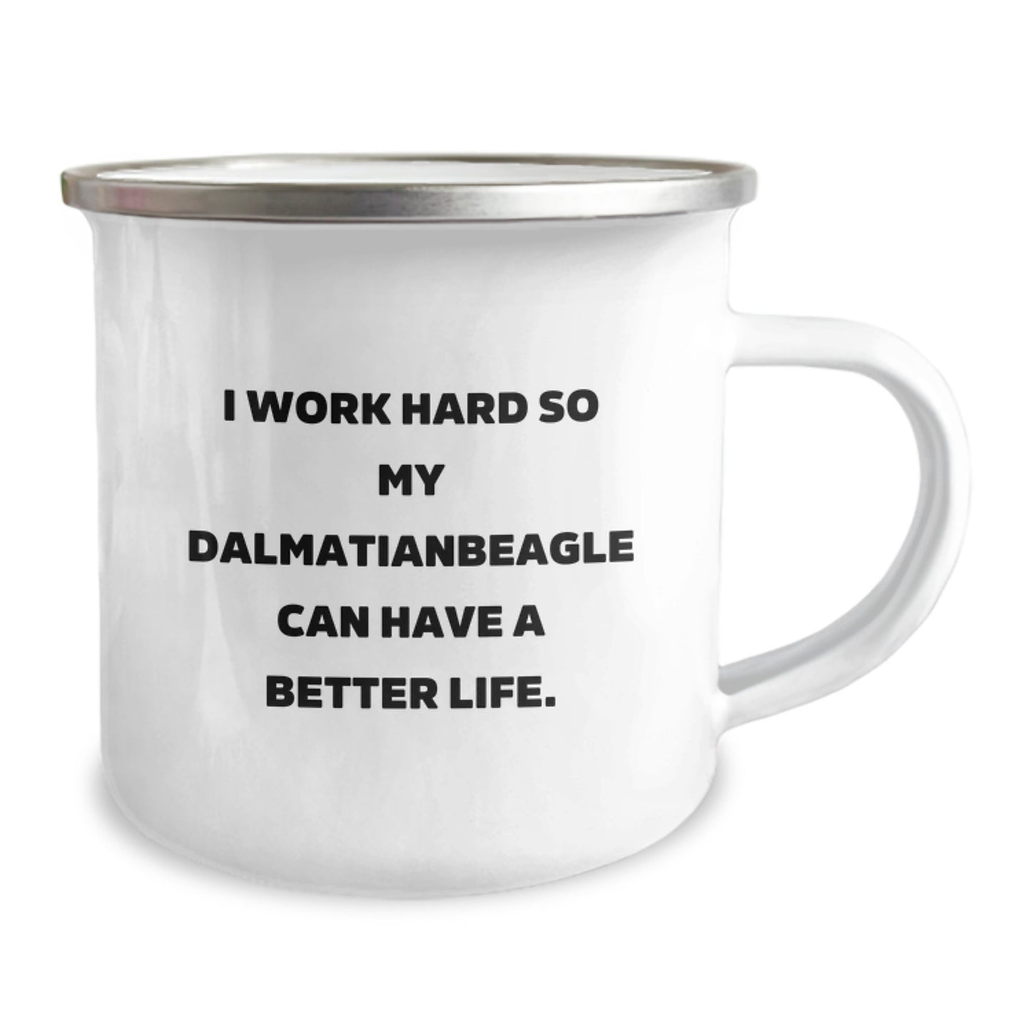 Dalmatian Dog Lover Gifts, Funny Quote Camping Mug, Gifts from Friends, Gifts for Dalmatian Dog Enthusiasts, Perfect Birthday Present, Unique Dalmatian Dog Mugs - Image 2