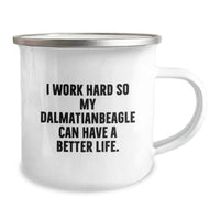 Load image into Gallery viewer, Dalmatian Dog Lover&#39;s Camping Mug, Funny Quote, Gifts from Friends for Birthday - Image 2
