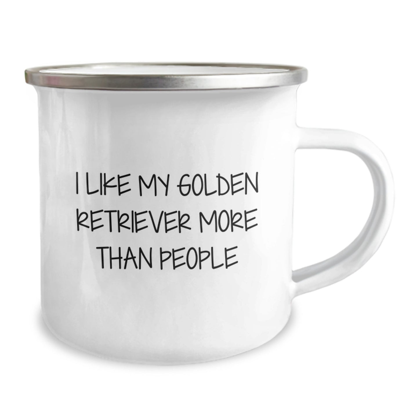 Funny Golden Retriever Dog Gifts from Friends for Birthday Unique Camping Mugs - I Like My Golden Retriever More Than People - Image 2