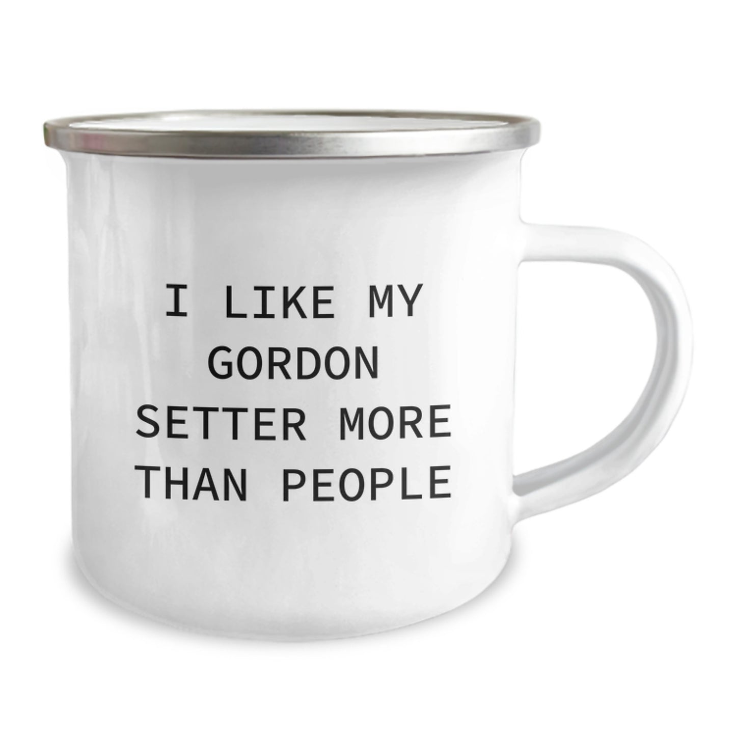 Funny Gordon Setter Dog Birthday Unique Gifts - Gifts from Family for Gordon Setter Dog Lovers, Camping Mug, 'I Like My Gordon Setter More Than People' Funny Quote - Image 2