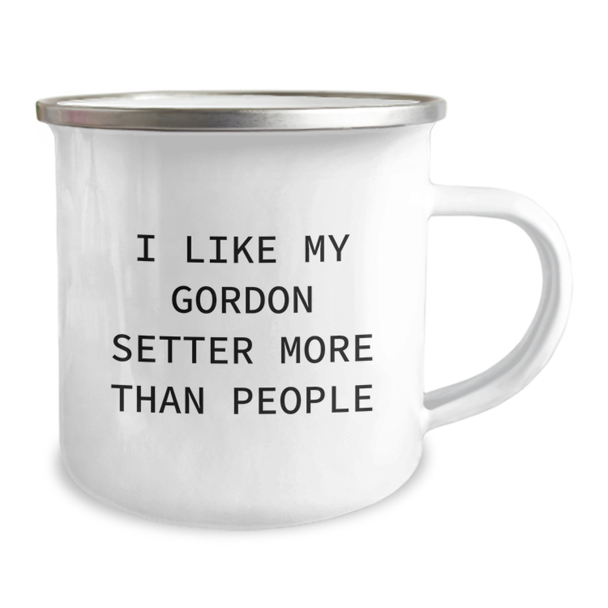 Funny Gordon Setter Dog Birthday Unique Gifts - Gifts from Family for Gordon Setter Dog Lovers, Camping Mug, 'I Like My Gordon Setter More Than People' Funny Quote - Image 2