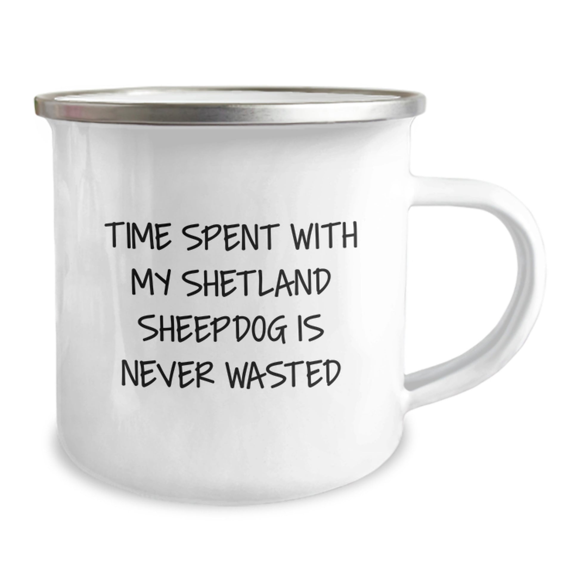 Shetland Sheepdog Lovers' Camping Mug, Funny Quote Gifts from Men to Shetland Sheepdog Owners, Perfect Birthday Unique Gifts for Friends, Family, Coworkers - Image 2