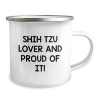 Load image into Gallery viewer, Shih Tzu Dog Lovers Gifts from Friends and Family - Funny Camping Mug for Birthday - Image 2
