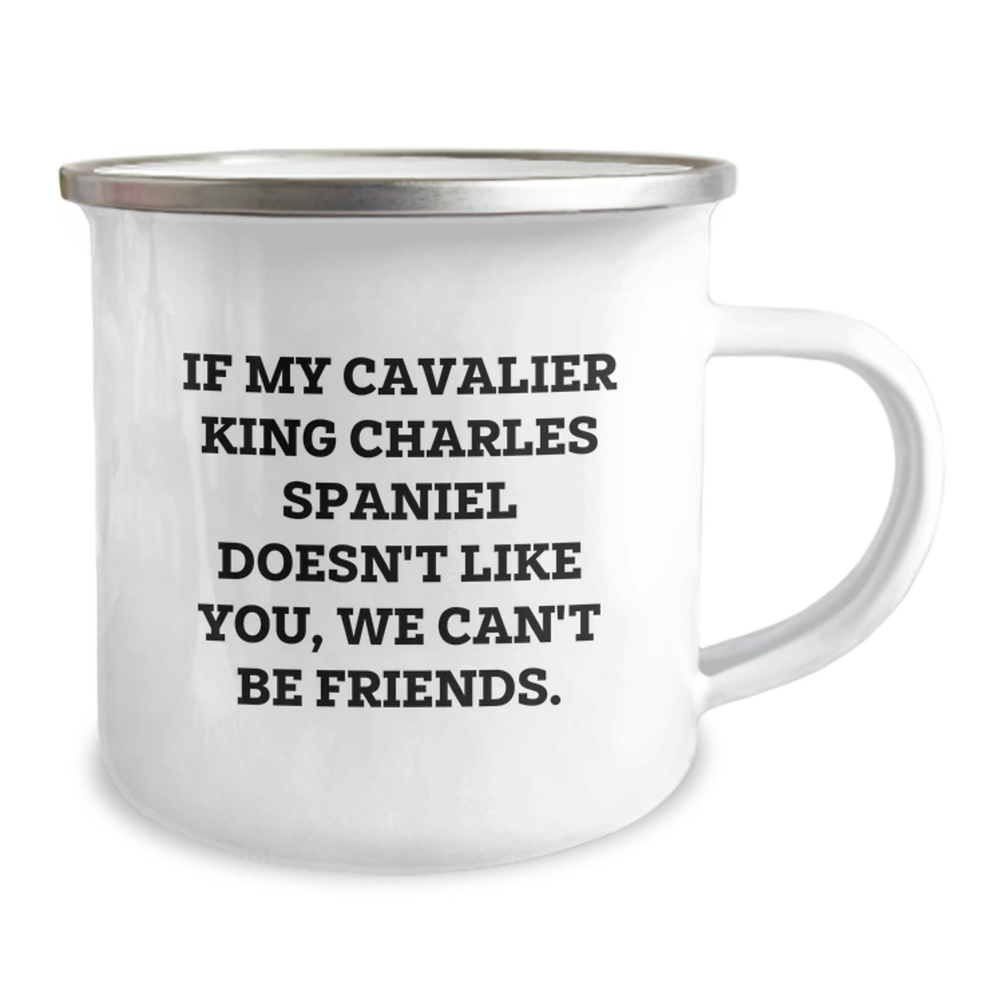 Cavalier King Charles Spaniel Dog Funny Gifts from Friends, Gifts for Men, Women, Family Members, Birthday Unique Gifts, 12 oz Stainless Steel Camping Mug with Cute Quote, Perfect for Dog Lovers - Image 2