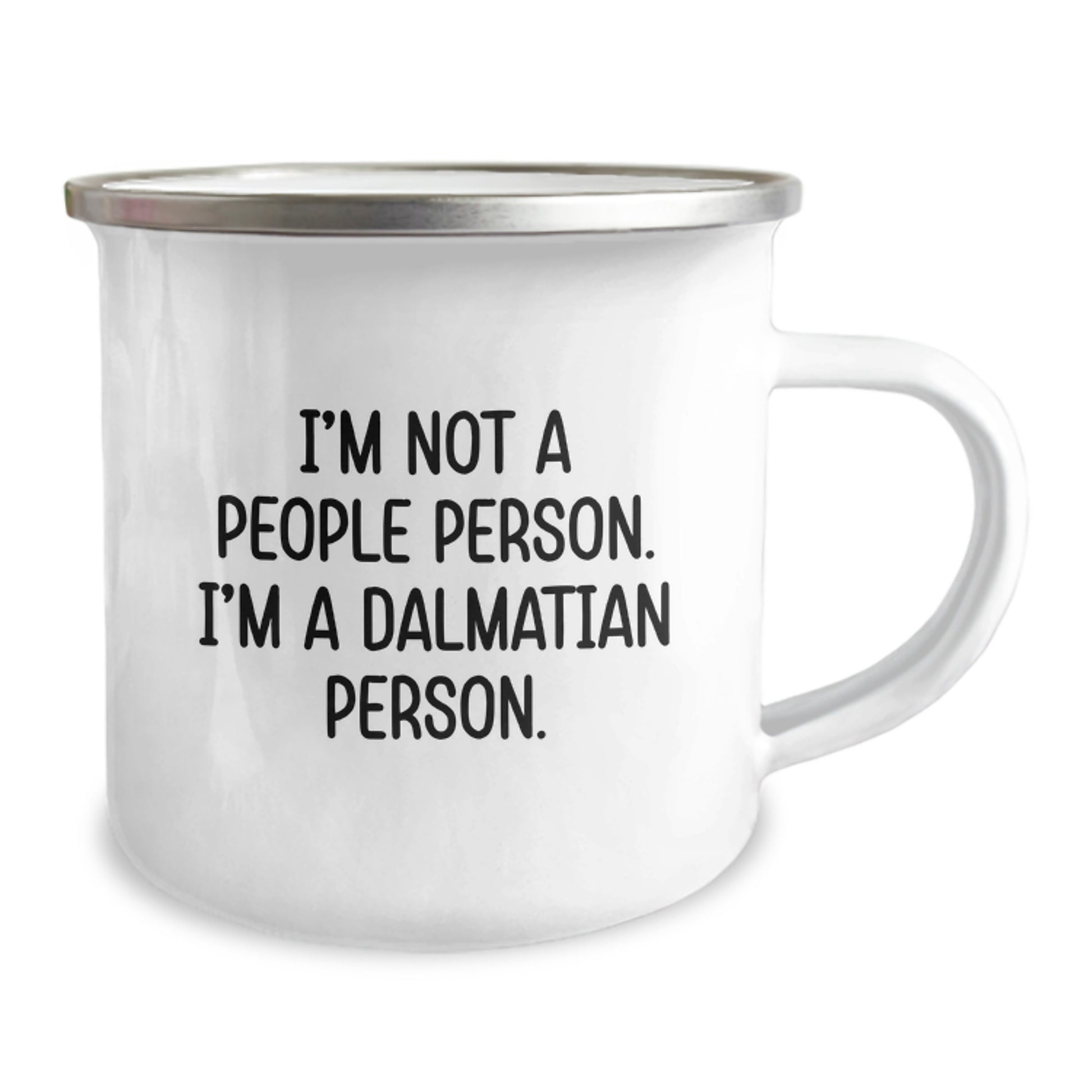 Funny Dalmatian Dog Lover Camping Mug Gifts for Men Friends from Family on Birthday Unique Occasions - Image 2