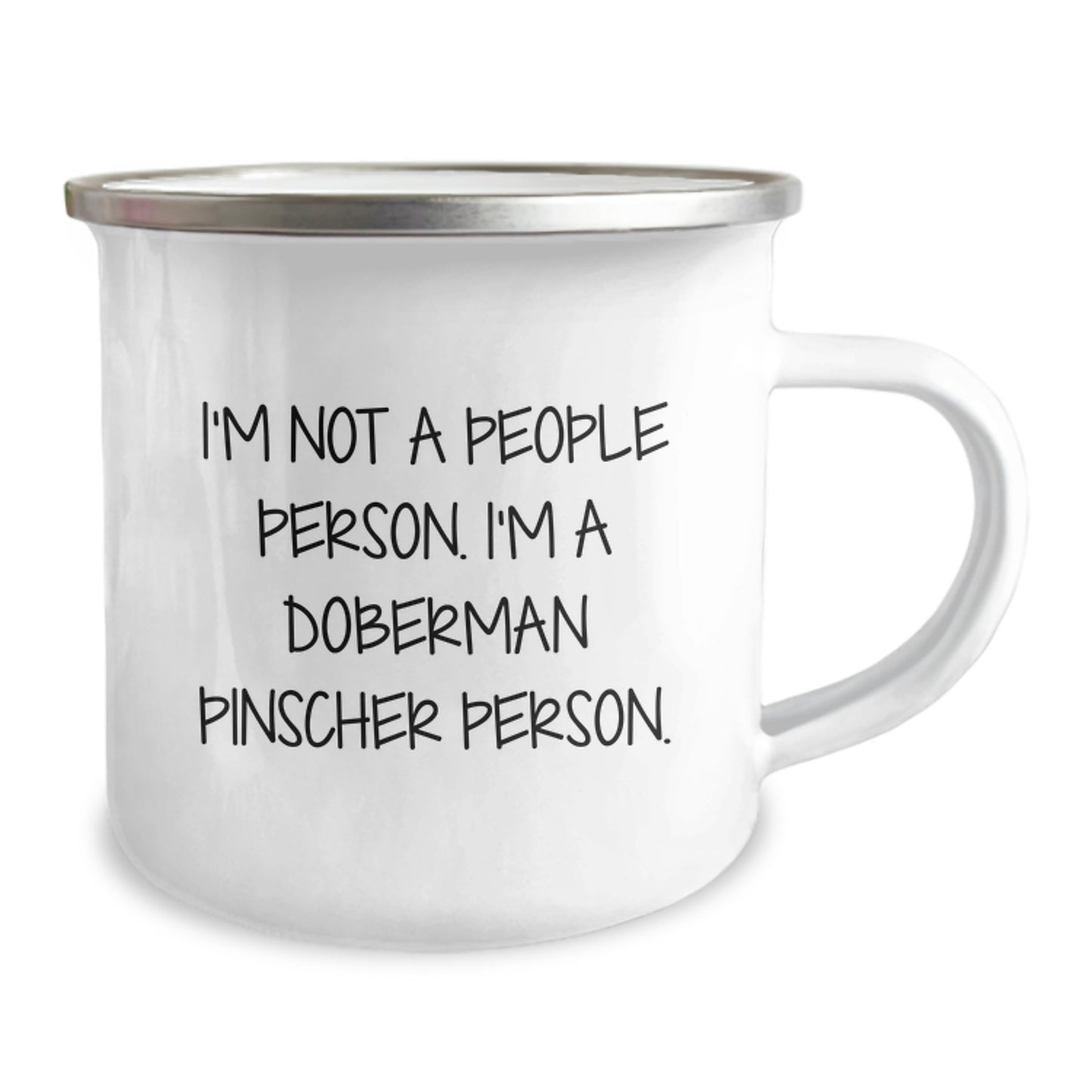 Doberman Pinscher Dog Camping Mug Gifts from Friends for Birthday Unique People - Image 2