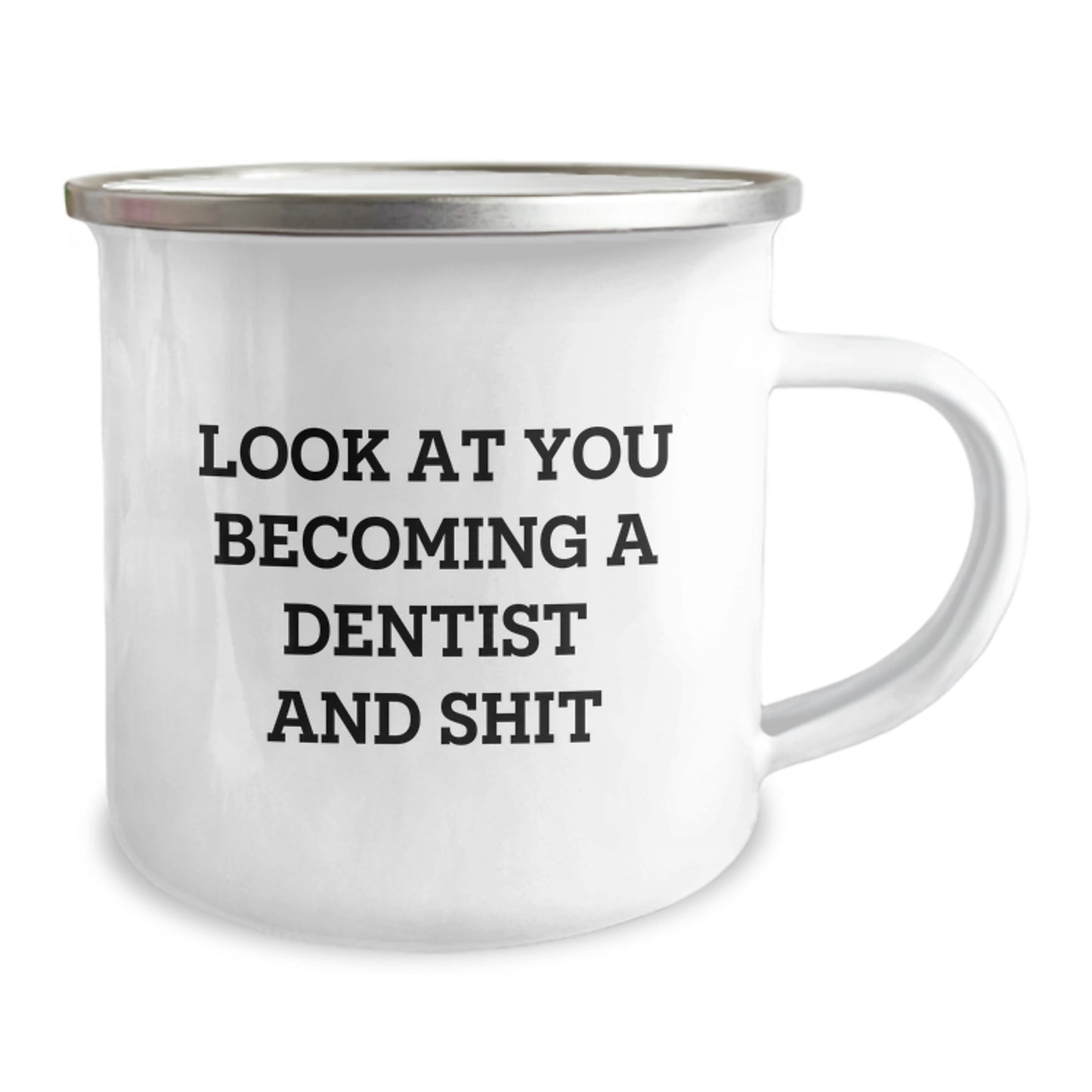 Gifts from Friends to Becoming Dentist with Funny Quote, Camping Mug for Graduation - Image 2
