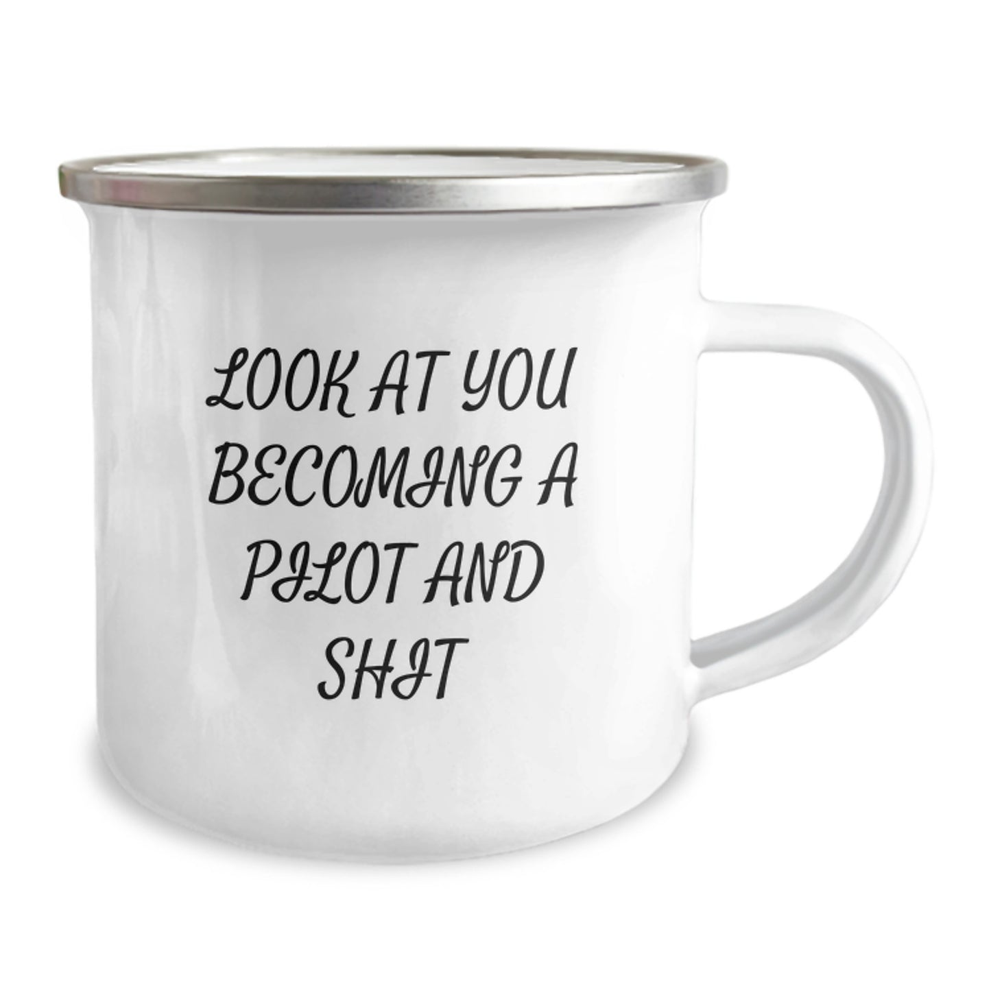 Pilot Gifts from Friends - Unique Camping Mug for Men or Women Graduates Becoming Pilots and Stuff, Funny Quote Inside - Image 2