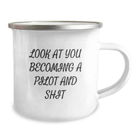 Load image into Gallery viewer, Pilot Gifts from Friends - Unique Camping Mug for Men or Women Graduates Becoming Pilots and Stuff, Funny Quote Inside - Image 2
