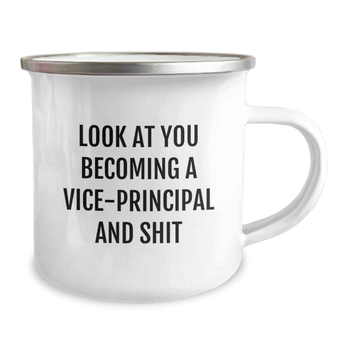 Funny Vice-Principal Gifts from Friends, Unique Camping Mug for Him or Her, Look At You Becoming A Vice-Principal And Shit, Graduation Unique Gifts - Image 2