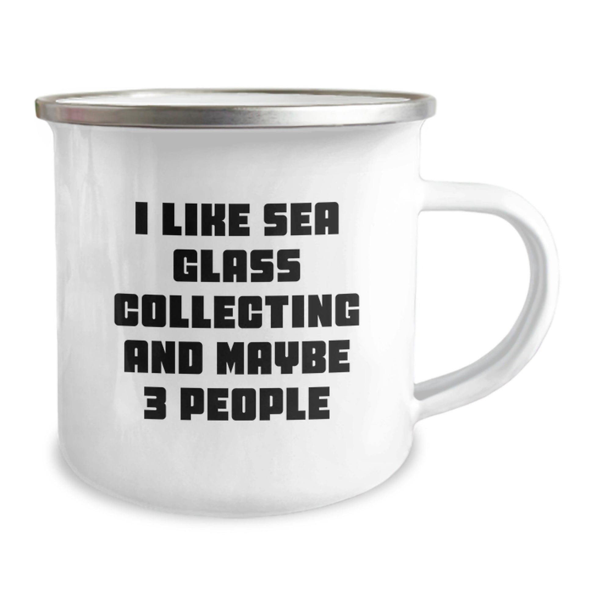 Sea Glass Collecting Gifts, Funny Quote Mugs for Friends, Camping Mug with Enamel Finish, Gifts from Friends for Sea Glass Collectors, Unique Graduation Gifts - Image 2