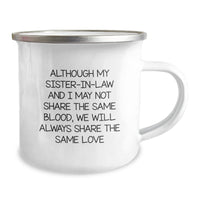 Load image into Gallery viewer, Funny Sister-in-law Gifts from Men - Graduation Unique Gifts for Her Sisterly Love, Camping Mug with Inspirational Quote - Image 2
