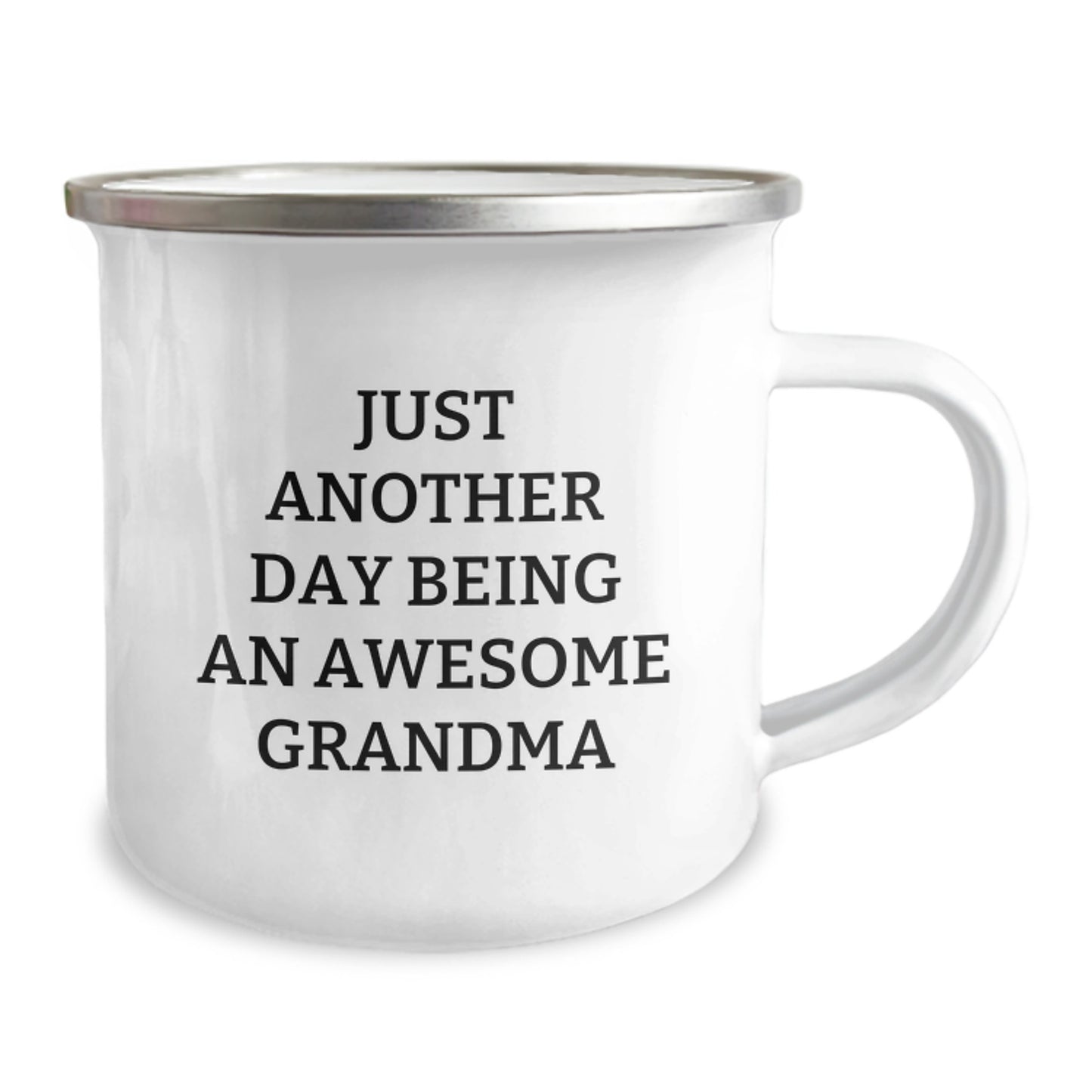Funny Grandma Camping Mug, Just Another Day Being An Awesome Grandma, Gifts from Family for Grandma's Graduation - Image 2