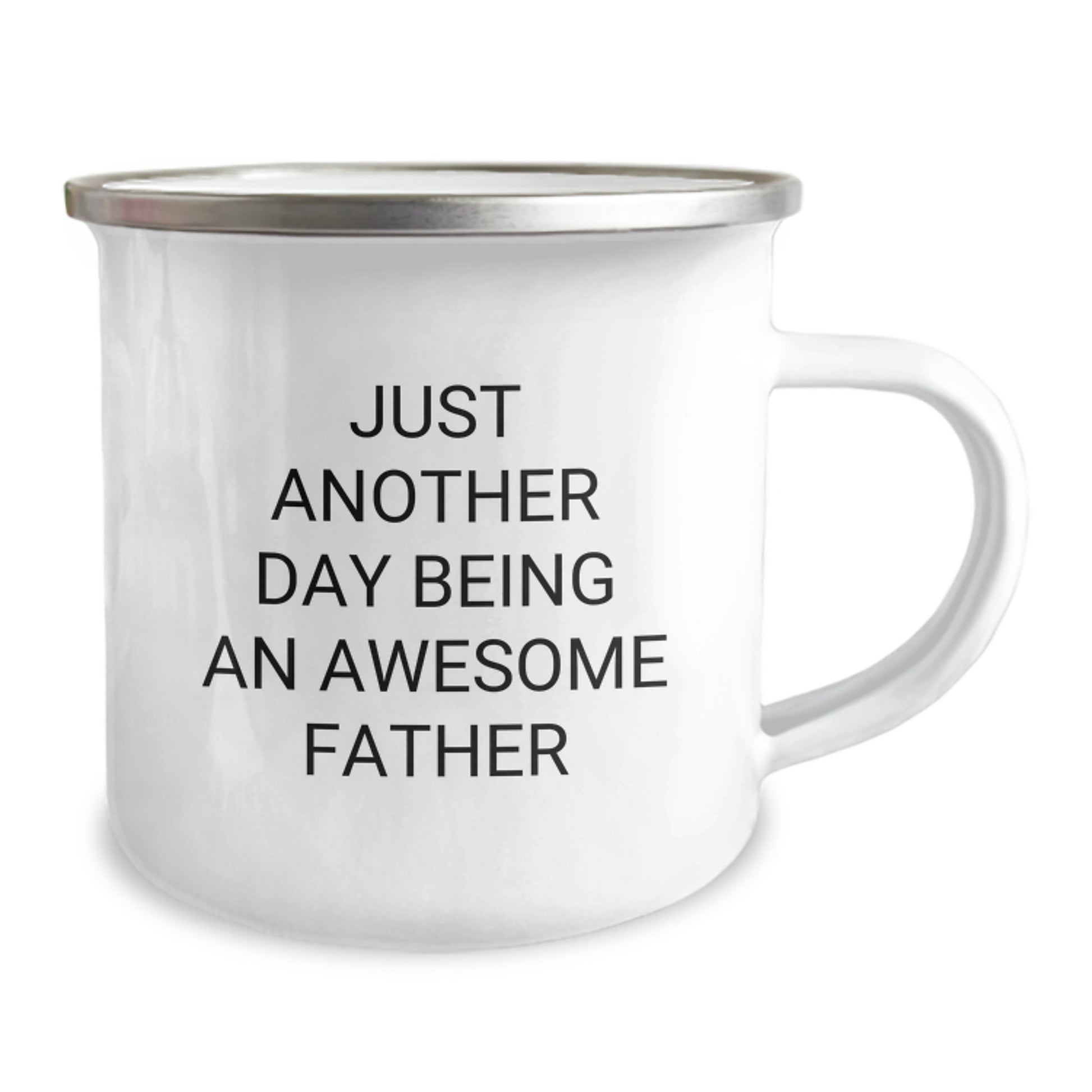 Funny Father Gifts from Men - Camping Mug for Dad's Graduation - 'Just Another Day Being An Awesome Father' Quote - Image 2
