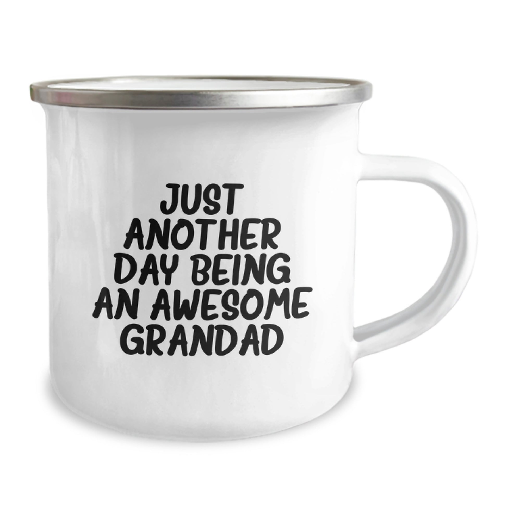 Funny Grandad Gifts for Men from Family, Just Another Day Being An Awesome Grandad Camping Mug for Graduation Unique Gifts - Image 2