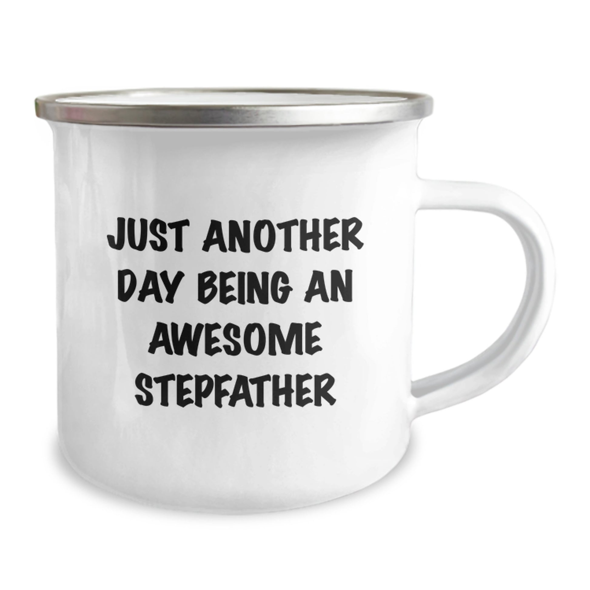 Funny Stepfather Gifts, Just Another Day Being An Awesome Stepfather, Camping Mug for Birthday, Gifts from Family to Stepfather, Unique Birthday Unique Gifts for Men - Image 2