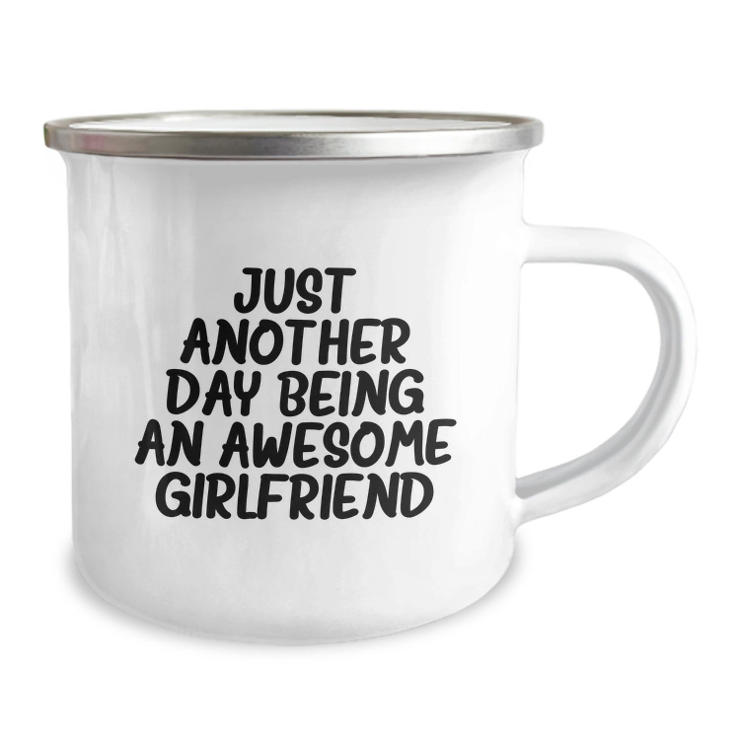 Funny Sweetheart Gifts from Men - Just Another Day Being An Awesome Sweetheart Camping Mug for Graduation - Image 2