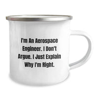 Load image into Gallery viewer, Aerospace Engineer Gifts, Funny Quote, Camping Mug for Graduation, Gifts from Men, Gifts for Aerospace Engineers, Unique Graduation Unique Gifts for Him - Image 2
