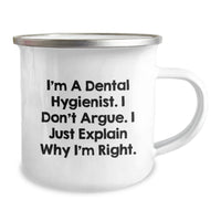 Load image into Gallery viewer, Dental Hygienist Gifts from Friends to Coworkers - Funny Camping Mug for Birthday - Image 2
