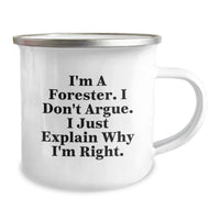 Load image into Gallery viewer, Forester Gifts Funny Quote Camping Mug, Gifts from Men to Forester Graduation, Camping Mug for Men, Inspirational Quote, Gifts for Forester - Image 2
