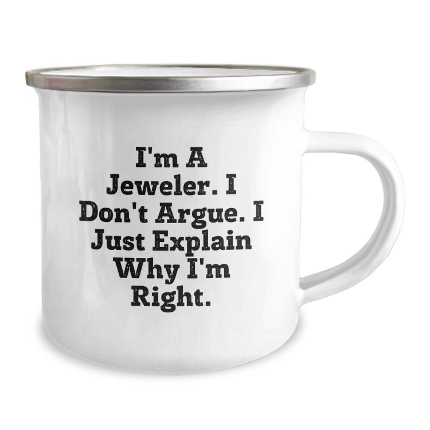Funny Jeweler Gifts from Friends, Gifts for Jeweler, Camping Mug Graduation Unique - Image 2