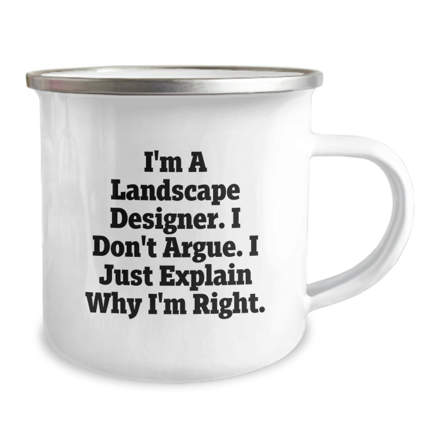 Landscape Designer Gifts from Friends - Funny Quote 'I'm A Landscape Designer. I Don't Argue. I Just Explain Why I'm Right.' Graduation Unique Gifts for Him - Image 2
