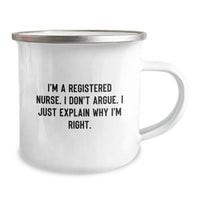 Load image into Gallery viewer, Registered Nurse Gifts from Friends, Registered Nurse Camping Mug, Funny Quote, Unique Graduation Gifts, Gifts for Registered Nurse - Image 2
