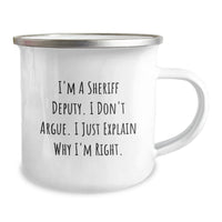 Load image into Gallery viewer, Funny Sheriff Deputy Camping Mug Gifts from Family for Sheriff Deputy Graduation Unique - Image 2
