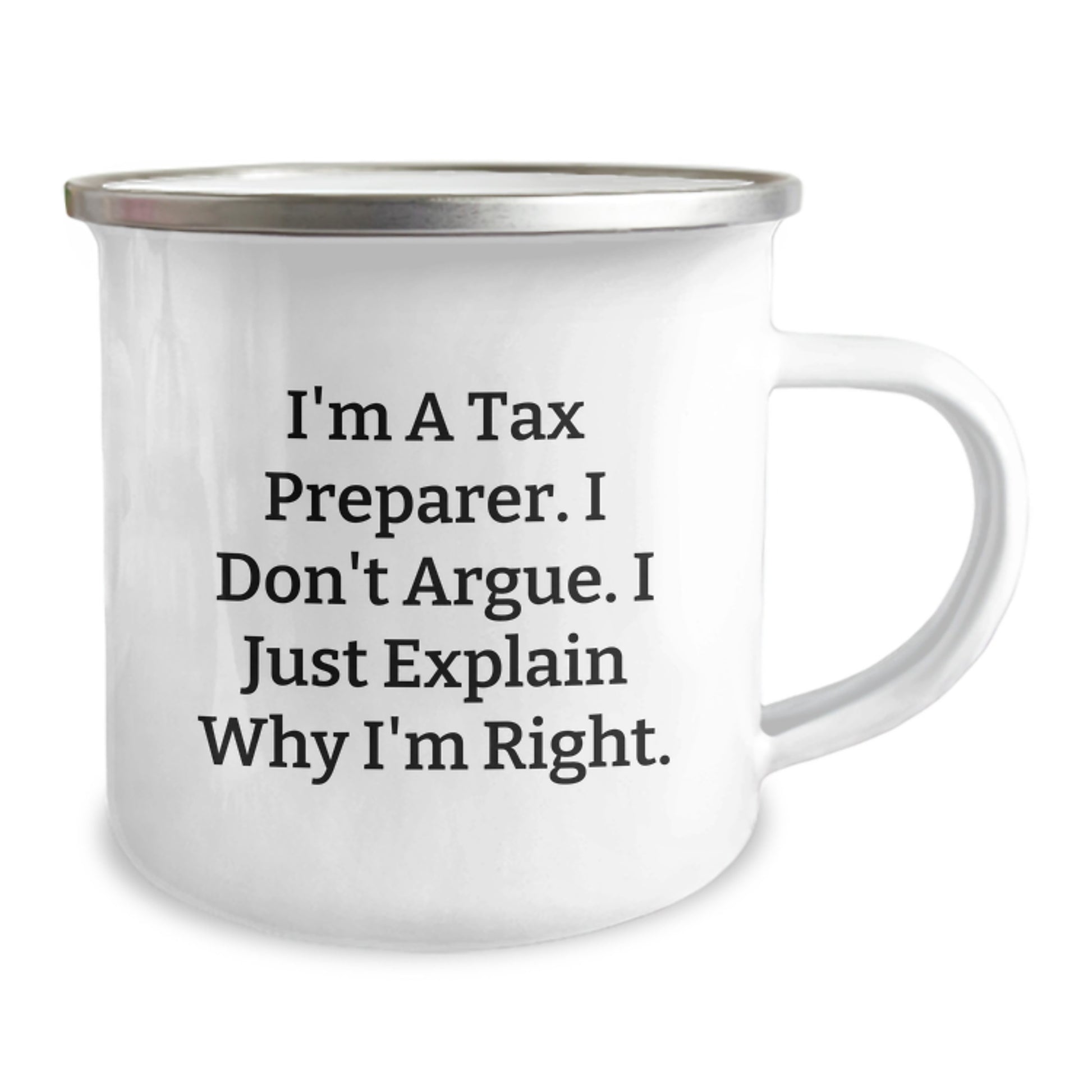 Tax Preparer Camping Mug, Funny Quote, Gifts for Tax Preparer, Graduation Unique Gifts from Family, Friends - Image 2