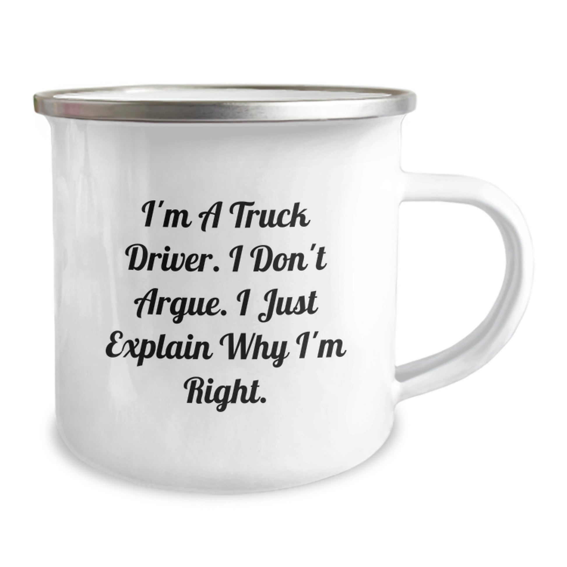 Funny Truck Driver Gifts - I'm Right, I Explain - Camping Mug for Truckers, Graduation Unique Gifts from Men to Friends - Image 2