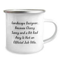 Load image into Gallery viewer, Landscape Designer Gifts from Friends, Funny Sassy Fearlessy Quote, Camping Mug for Graduation - Image 2
