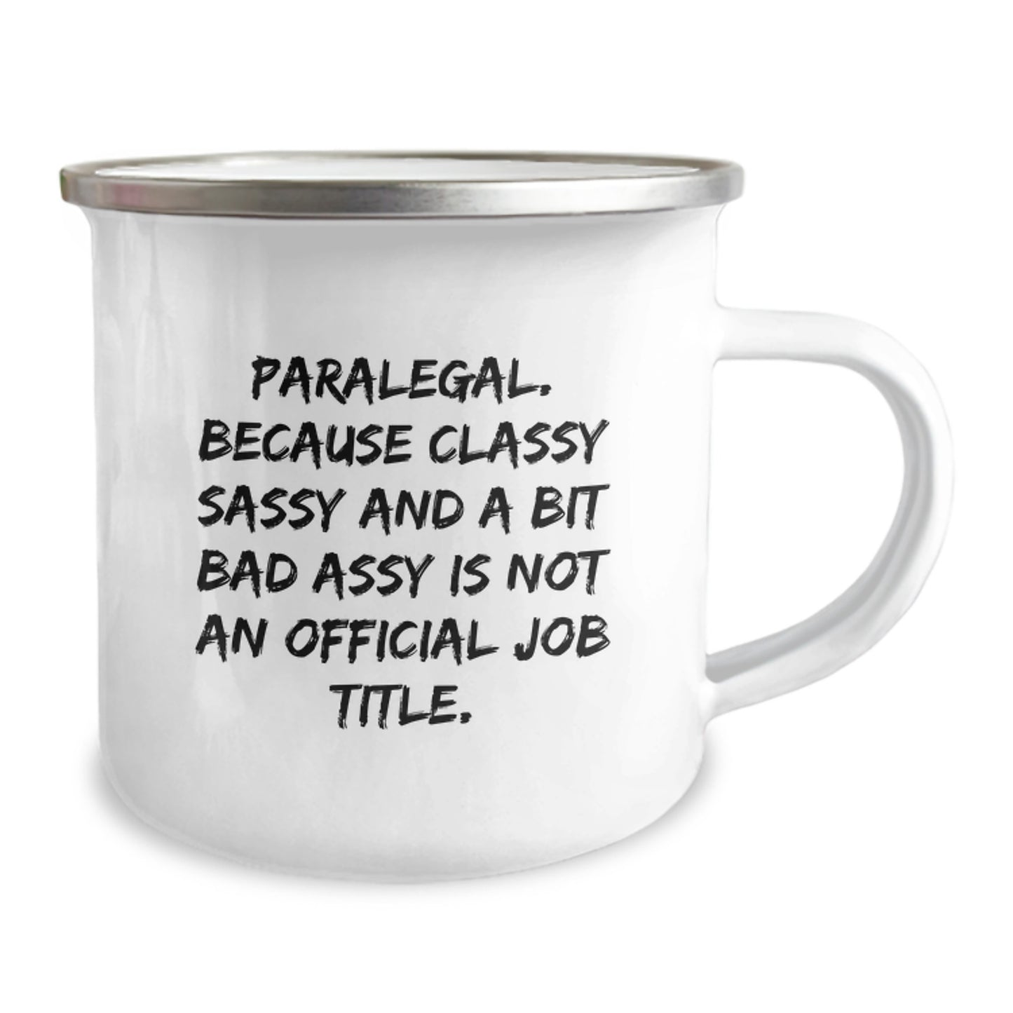 Funny Paralegal Gifts for Her, Unique Christmas Unique Gifts from Coworkers, Paralegal Camping Mug with Quote - Image 2