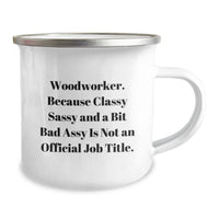 Load image into Gallery viewer, Woodworker Funny Mug Gifts from Men to Woodworker Friends for Christmas - Camping Mug with Funny Quote - Image 2
