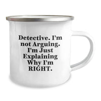 Load image into Gallery viewer, Funny Detective Gifts, Camping Mug for Men, Gifts from Friends, Gifts for Detectives, Graduation Unique Gifts - Image 2
