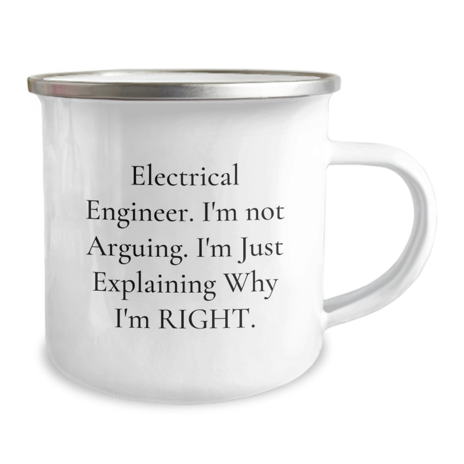 Electrical Engineer Funny Quote Camping Mug Gifts from Friends for Birthday, Gifts for Electrical Engineers - Image 2