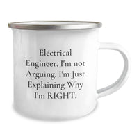 Load image into Gallery viewer, Electrical Engineer Funny Quote Camping Mug Gifts from Friends for Birthday, Gifts for Electrical Engineers - Image 2

