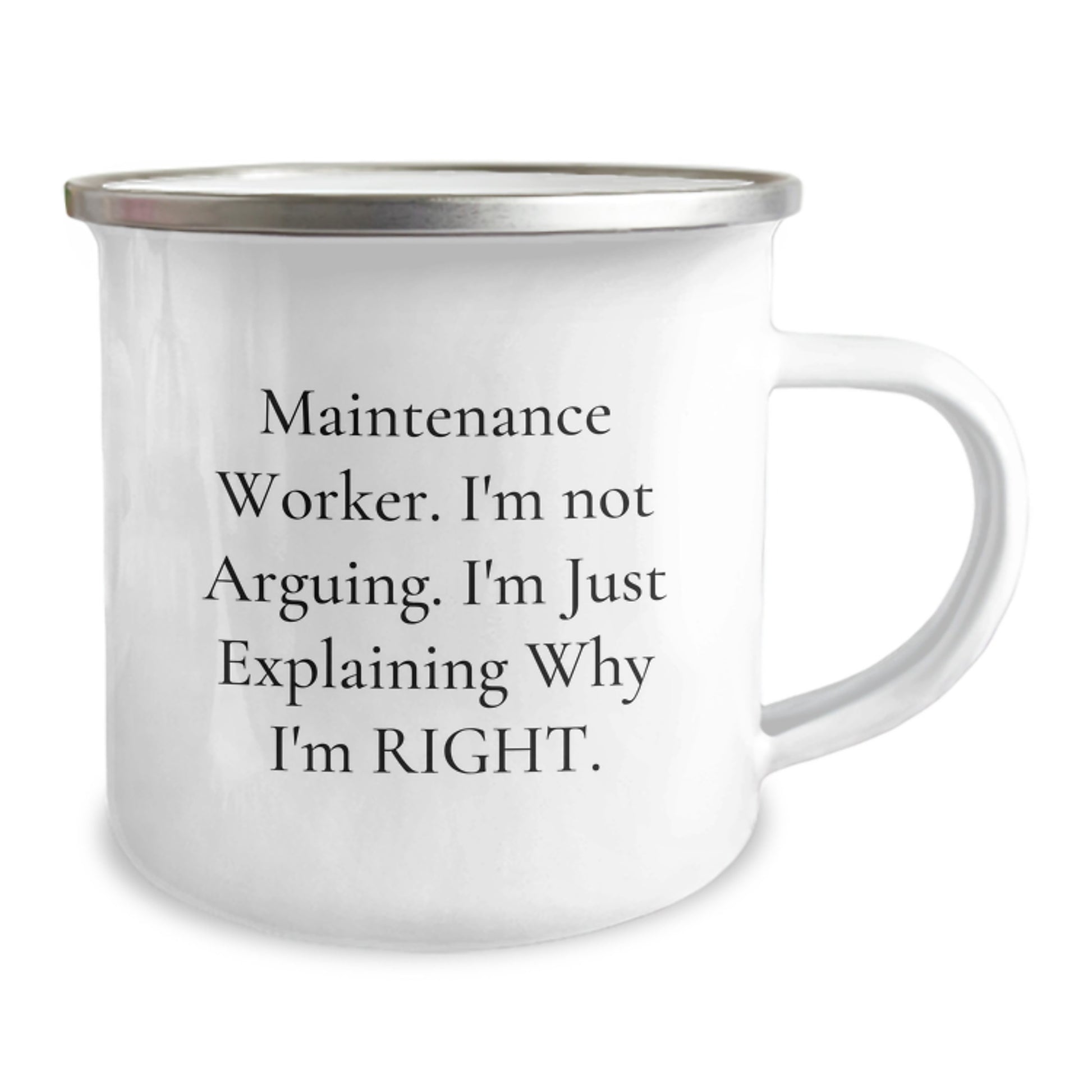 Maintenance Worker Humor Funny Gifts from Friends for Birthday Unique Camping Mug - Image 2