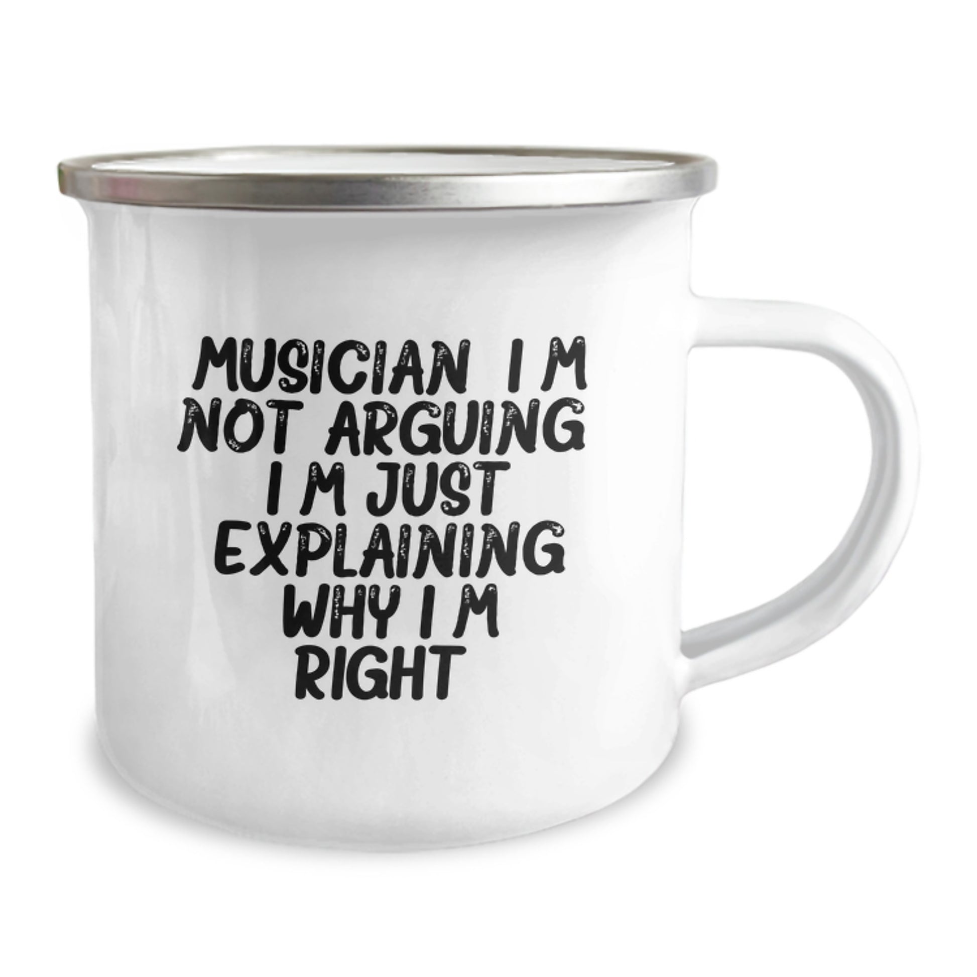 Funny Musician Gifts for Men, Camping Mug with Quote 'I'm Not Arguing. I'm Just Explaining Why I'm Right.' from Friends, Unique Graduation Gifts - Image 2