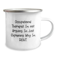 Load image into Gallery viewer, Occupational Therapist Gifts: Funny Quotes for Occupational Therapist, Camping Mug, Graduation Unique Gifts from Friends, Gifts for Occupational Therapist, Stainless Steel with Enamel Finish - Image 2
