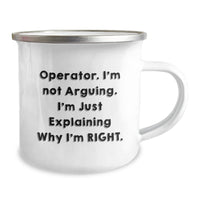 Load image into Gallery viewer, Operator&#39;s Sarcasm Camping Mug, Funny Gift for Operator&#39;s Graduation from Friends - Image 2
