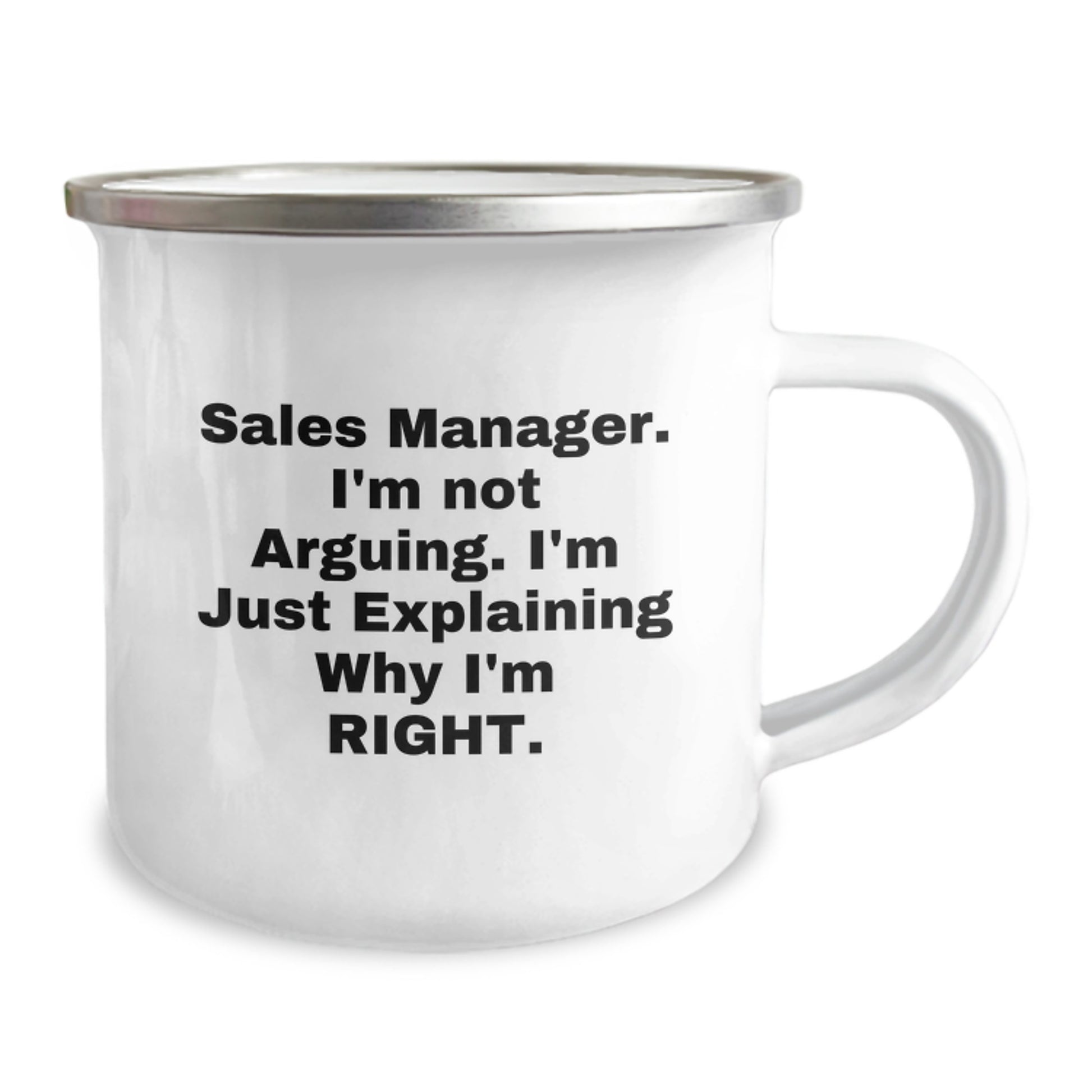 Funny Sales Manager Gifts from Friends, Unique Graduation Mugs for Men, 'I'm Not Arguing. I'm Just Explaining Why I'm Right.' - Image 2