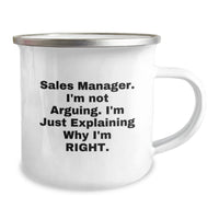 Load image into Gallery viewer, Funny Sales Manager Gifts from Friends, Unique Graduation Mugs for Men, &#39;I&#39;m Not Arguing. I&#39;m Just Explaining Why I&#39;m Right.&#39; - Image 2
