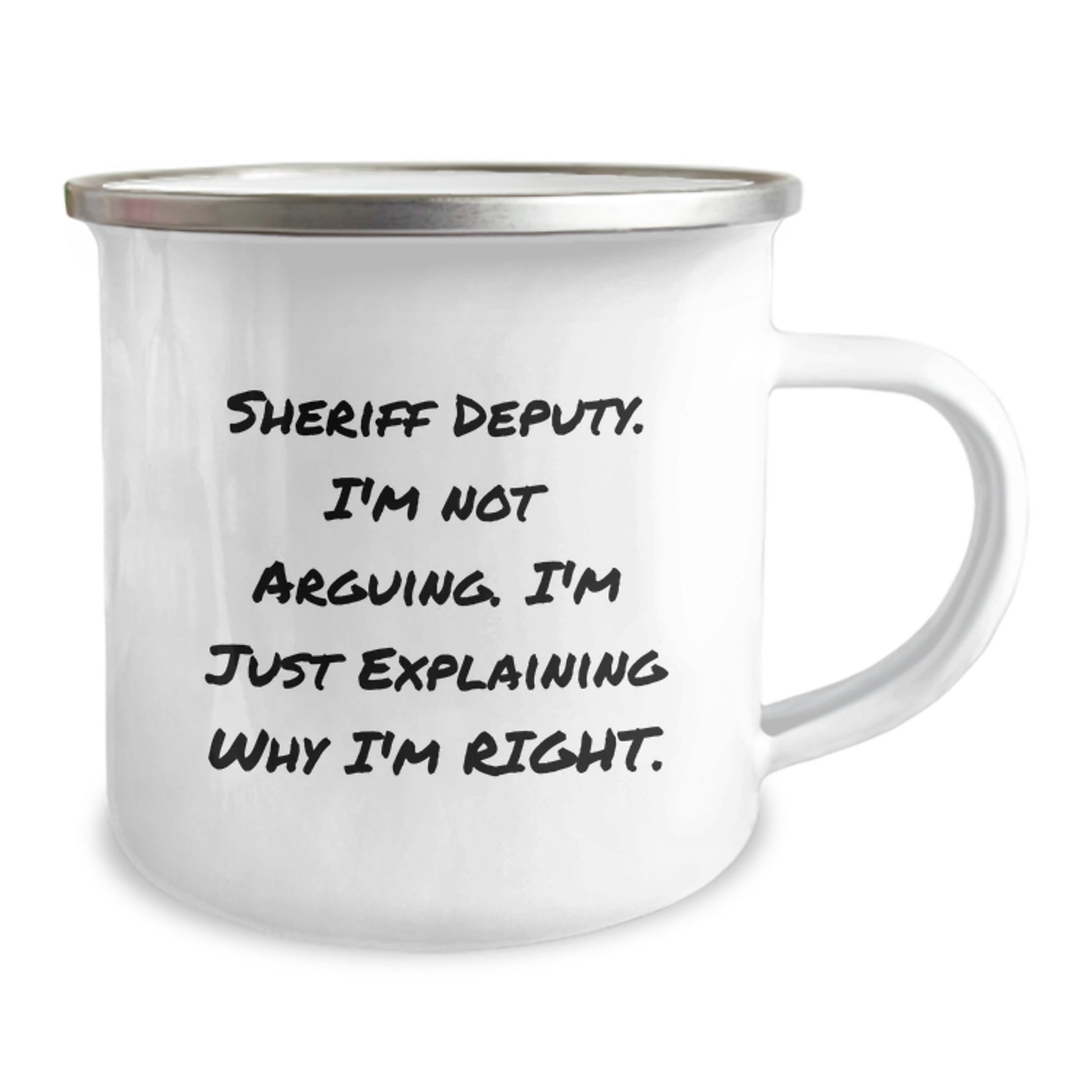 Funny Sheriff Deputy Gifts for Men, Sheriff Deputy Camping Mug with Inspirational Quote, Gifts from Friends, Unique Graduation Gifts - Image 2