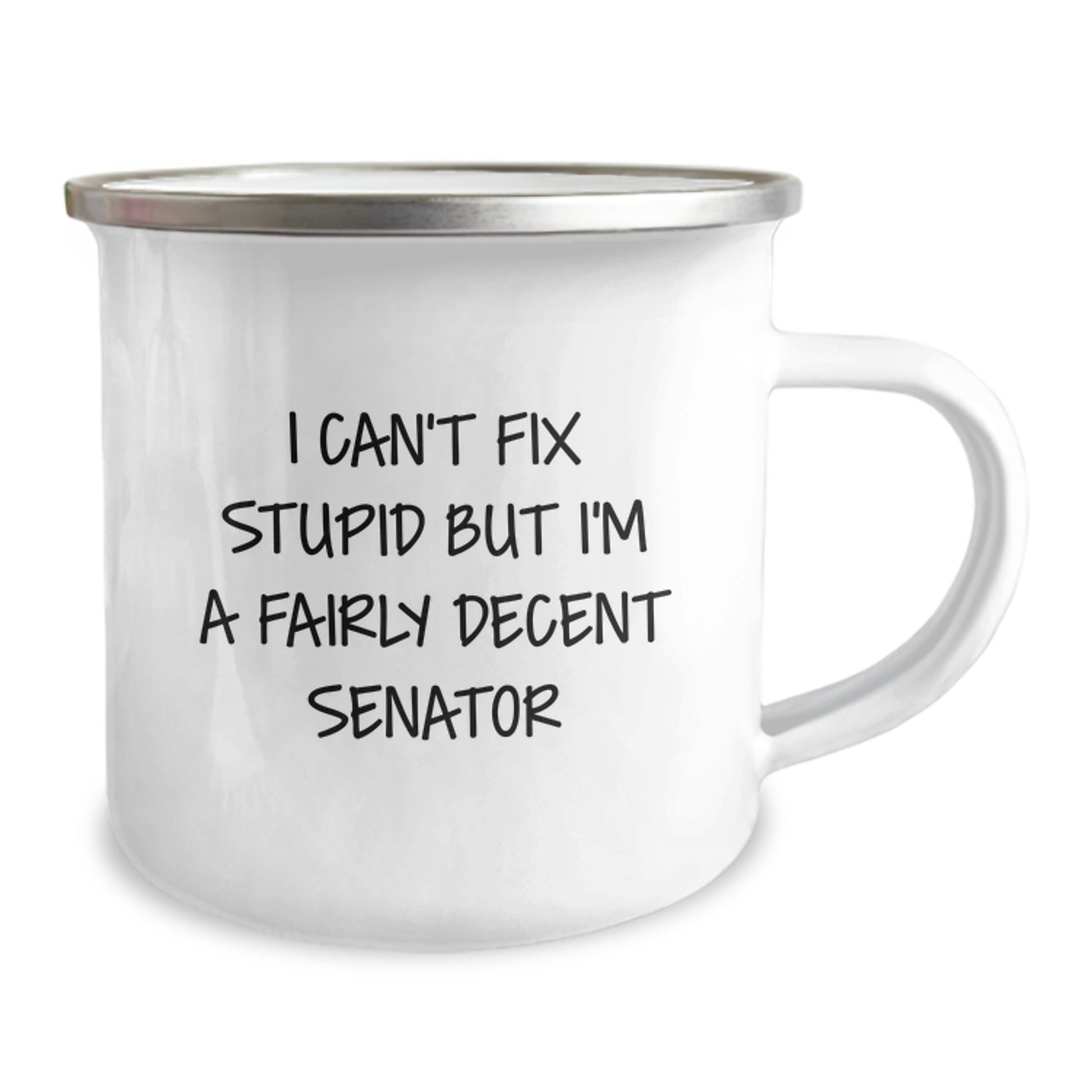 Funny Senator Gifts from Friends for Senator Men - I Can't Fix Stupid But I'm A Fairly Decent Senator, Senator Christmas Unique Gifts, Camping Mug for Senator, Senator - Image 2