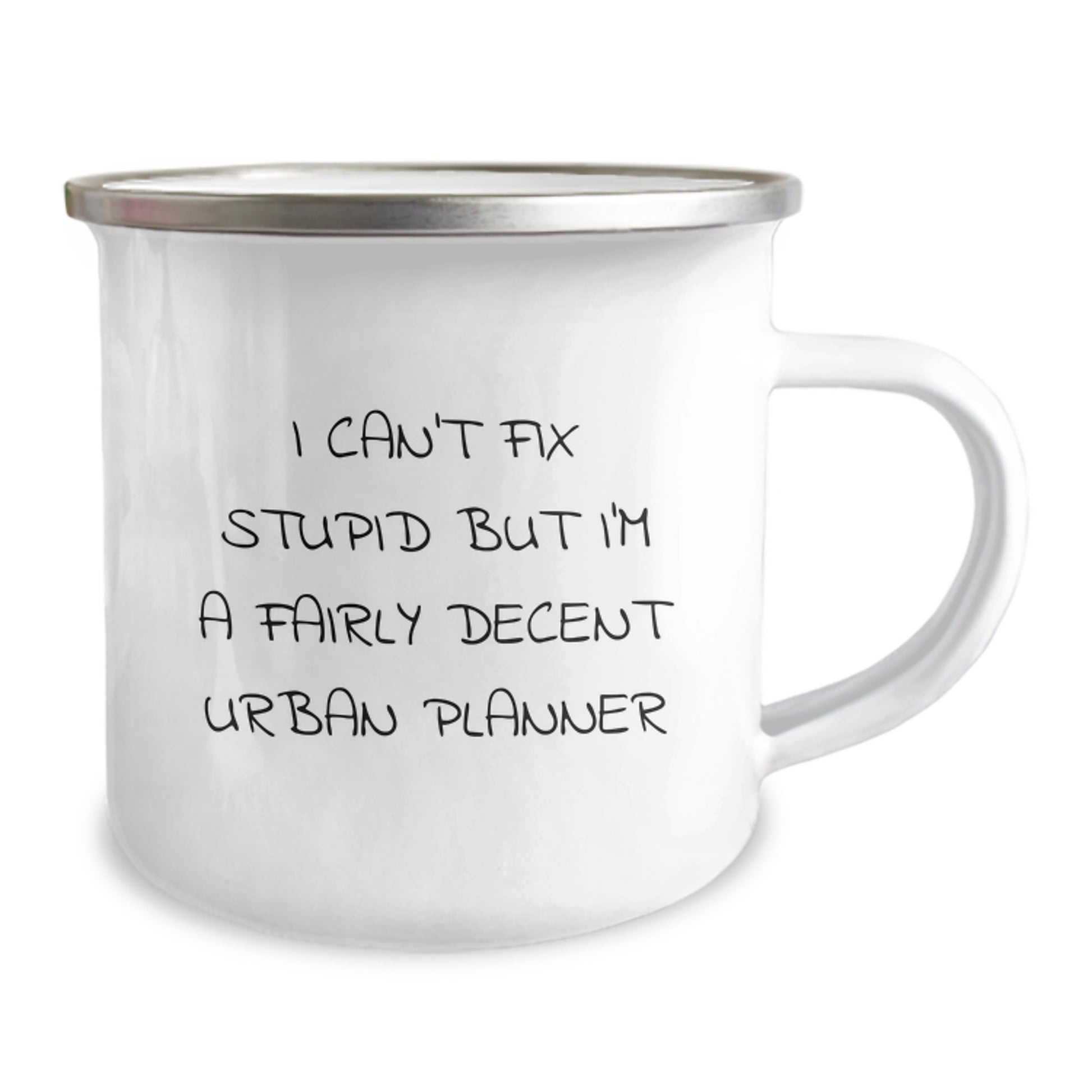 Funny Urban Planner Gifts for Him - I Can't Fix Stupid Camping Mug, Ideal Gift from Friends, Coworkers, or Family at Christmas - Image 2