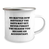 Load image into Gallery viewer, Funny Accountant Gifts, Christmas Unique Presents for Accountants, Camping Mug - &#39;Never Forget The Reason You Became An Accountant&#39; - Image 2
