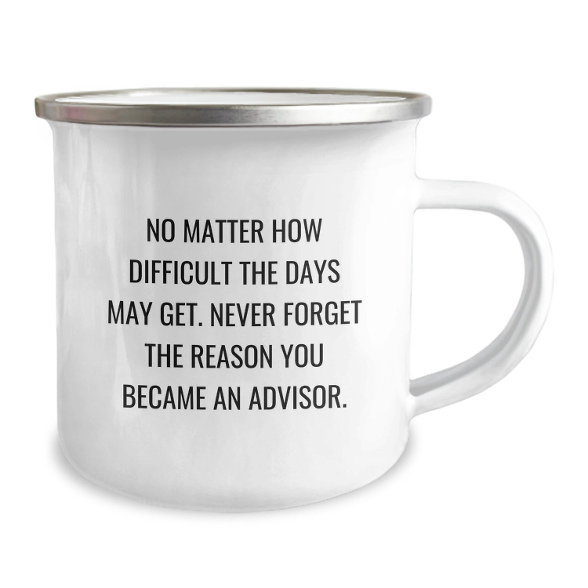 Inspirational Gifts from Friends for Advisors - Funny Camping Mug for Christmas Unique Gifts - 12 oz Stainless Steel with Enamel Finish - Image 2