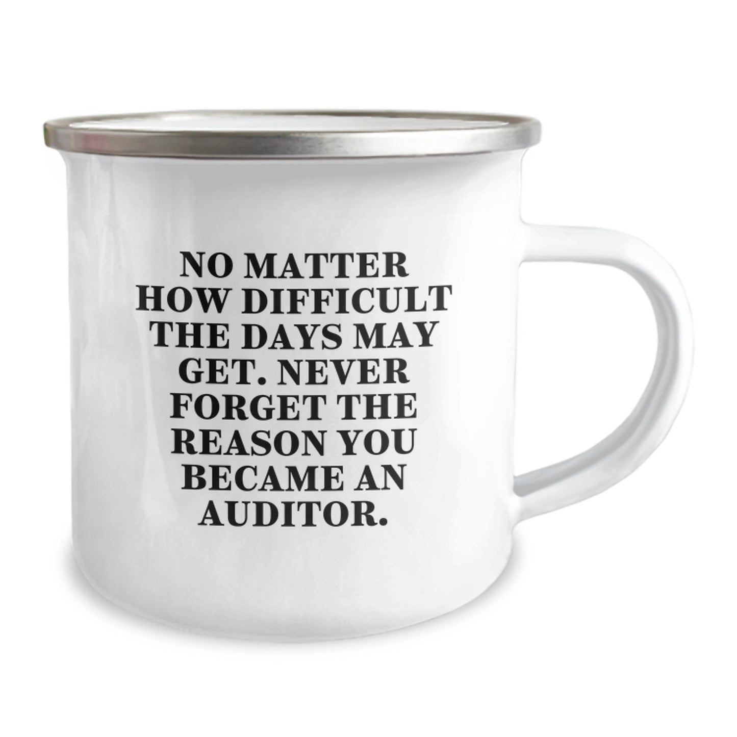 Funny Inspirational Gifts for Auditors, Perfect Christmas Unique Gifts from Friends for Men, Women, Coworkers, Family - Auditor Camping Mug - Image 2